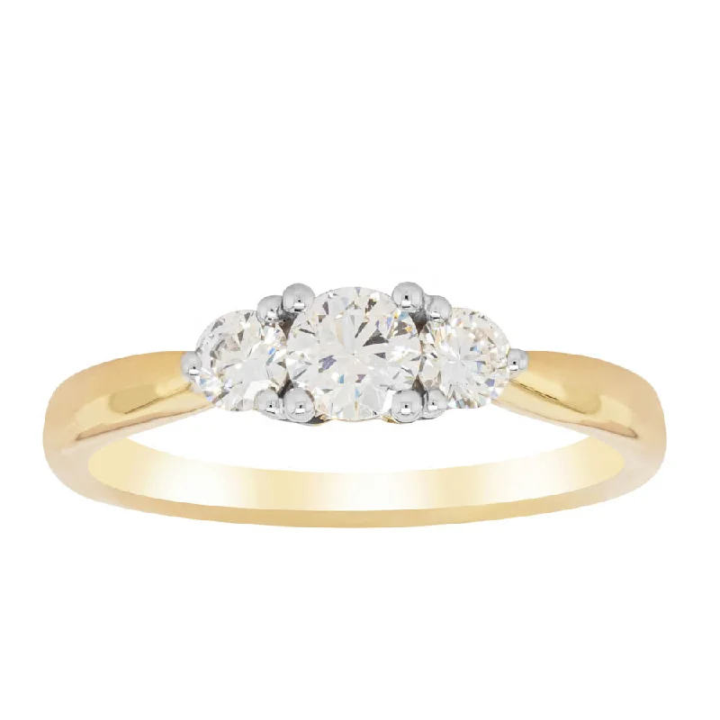 18ct Yellow Gold .30ct Diamond Elysian Ring