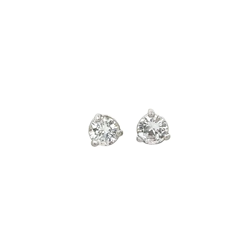 .34 CTW Diamond Stud Earrings in White Gold