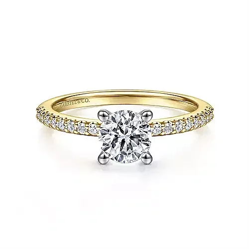 Gabriel & Co., Yellow Diamond Setting