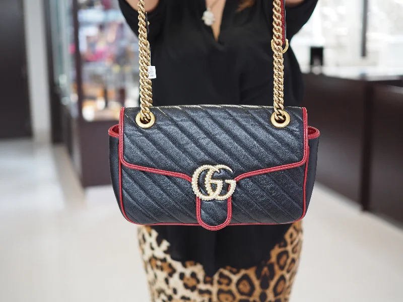 Gucci GG Small Marmont Quilted Flap Bag