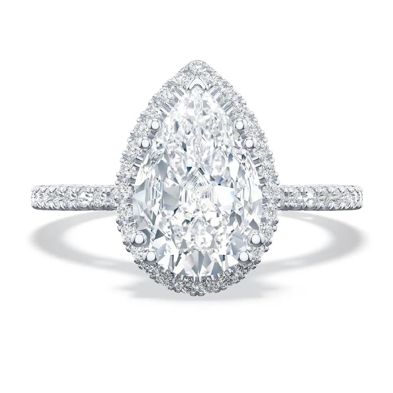 Pear Bloom Engagement Ring