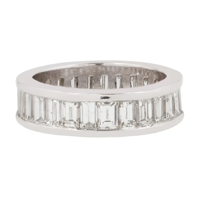 Platinum Baguette Eternity Band