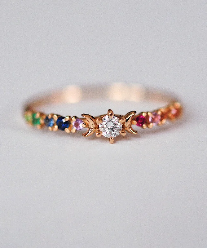 Rainbow Stardust Ring