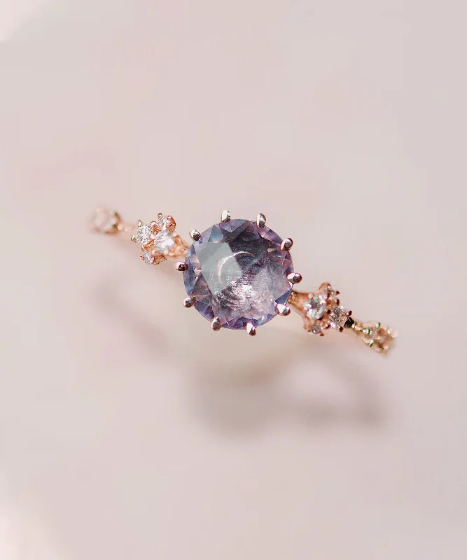 Rosecut Sapphire Oracle Ring