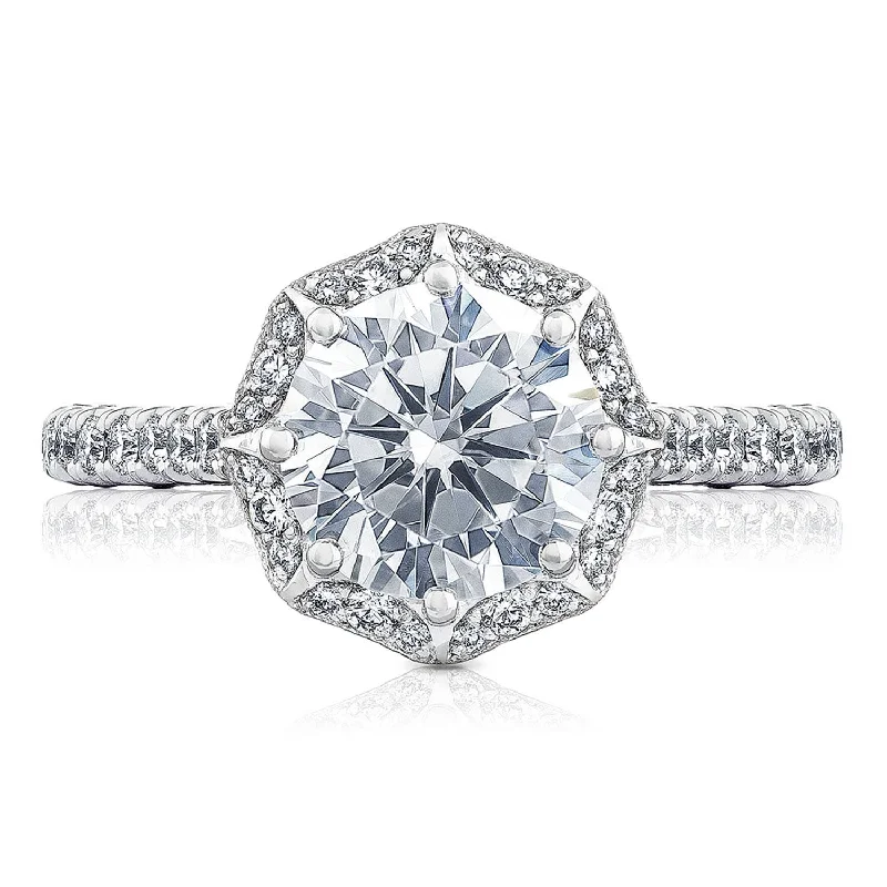 Round Bloom Engagement Ring