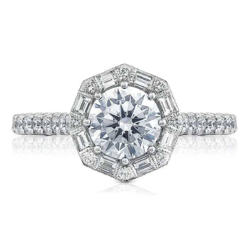 Round Bloom Engagement Ring