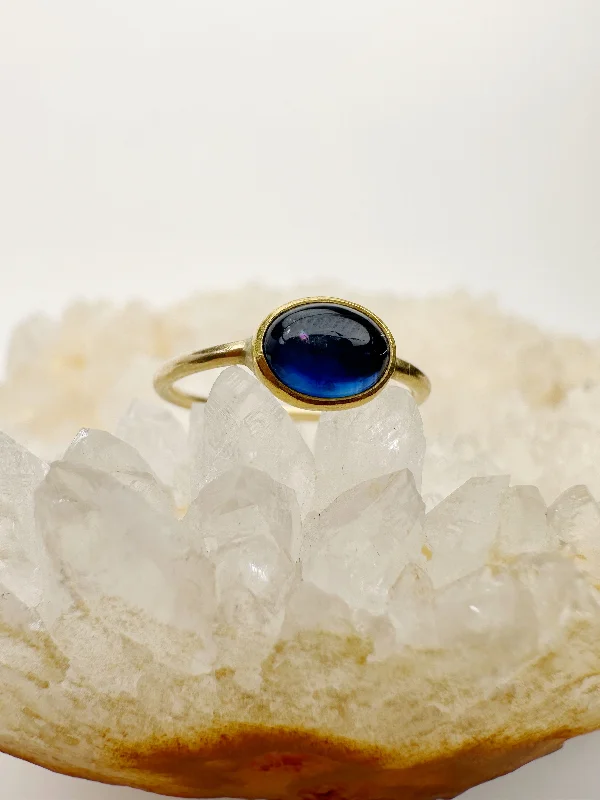 Sapphire Cabochon Ring