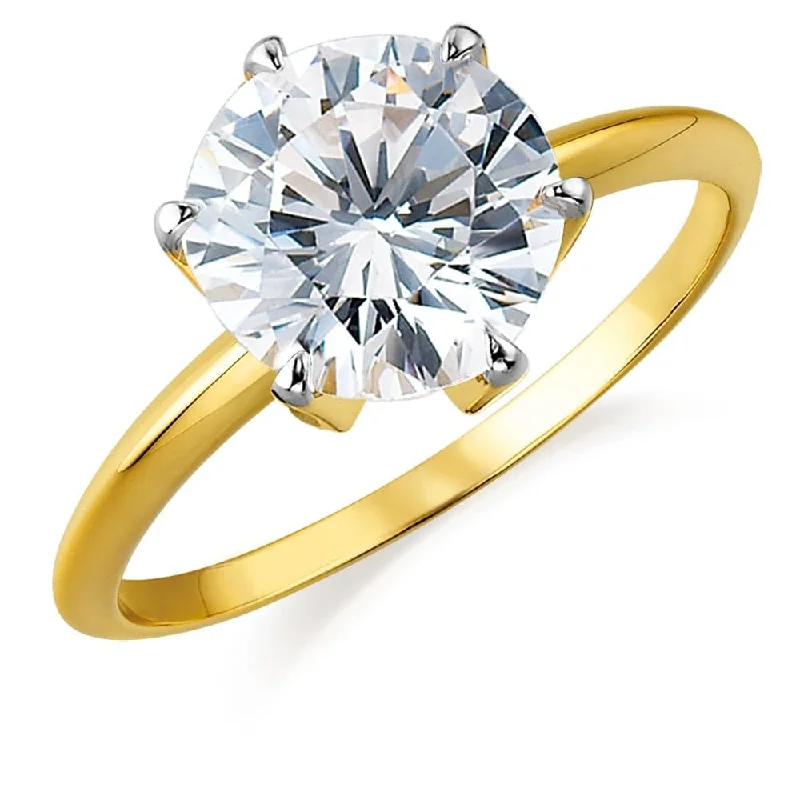 4 ct. Tiffany Style Solitaire Ring