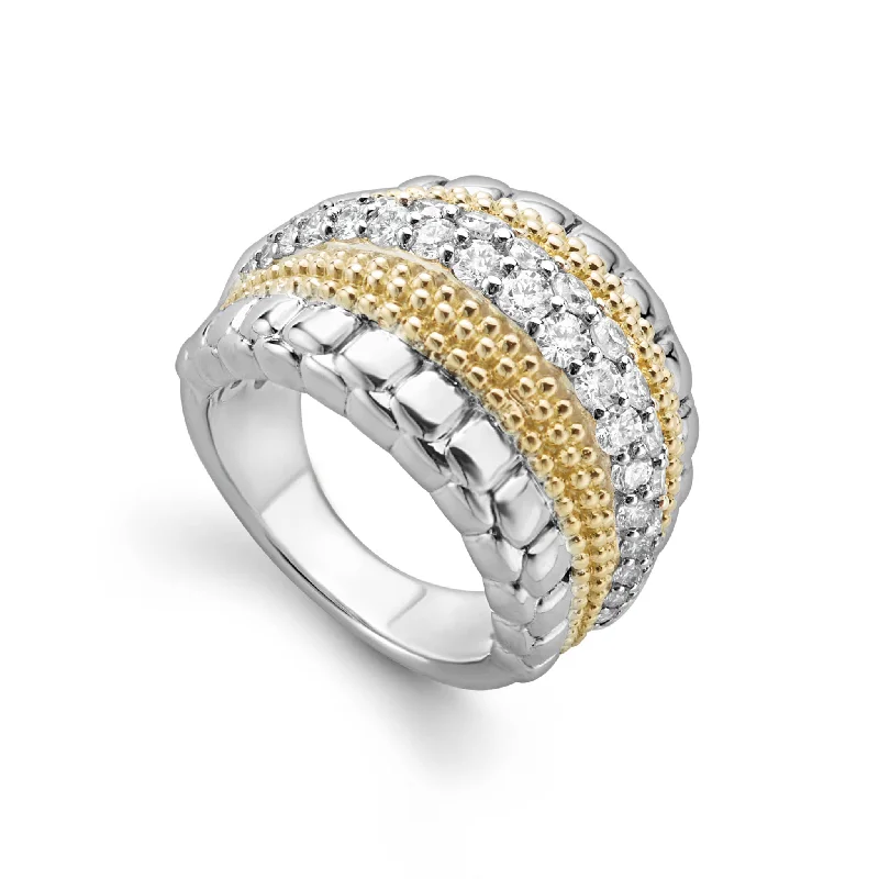 Caviar Lux Small Diamond Statement Ring