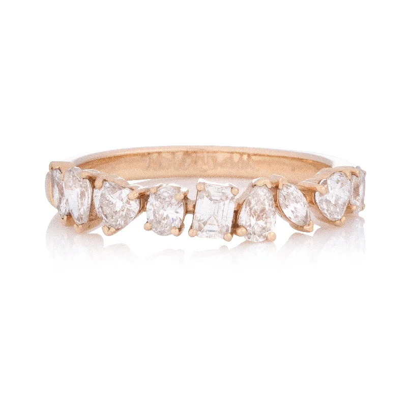 Diamond Charm Half Eternity Ring