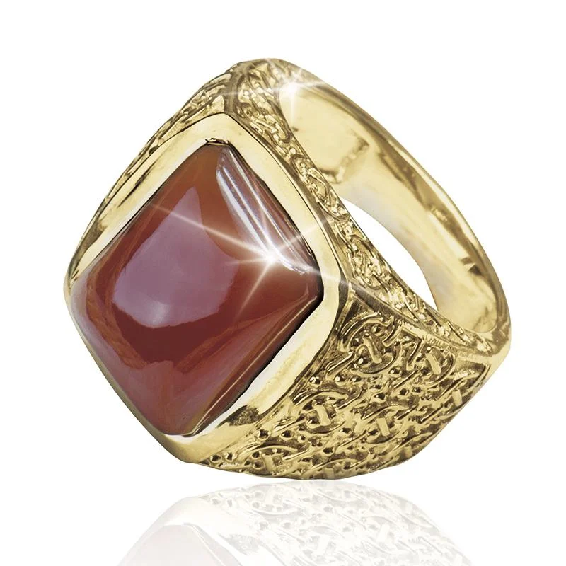 Harley Red Agate Ring