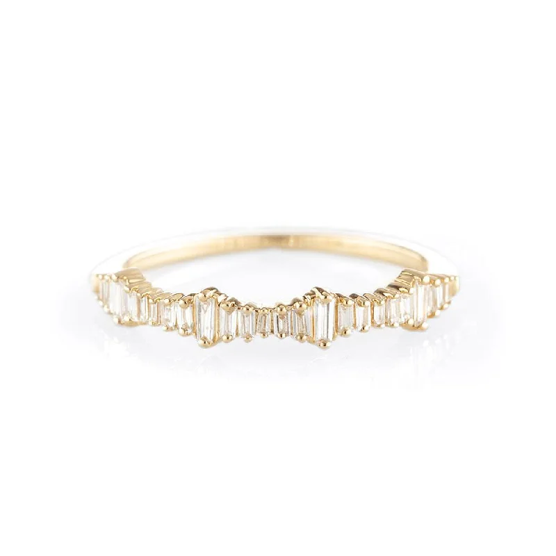 Heartbeat Baguette Ring