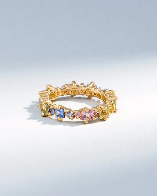 Princess Anna Pastel Sapphire Eternity Band