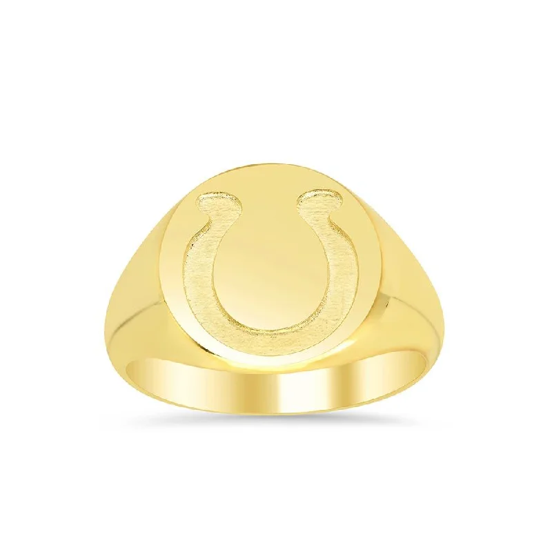 Horseshoe Signet Ring for Men