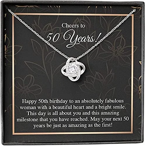 50Th Birthday Necklace - Necklace Gifts For Women Turning 50 Happy 50 Birthday Necklace For Women 50 Years Old s