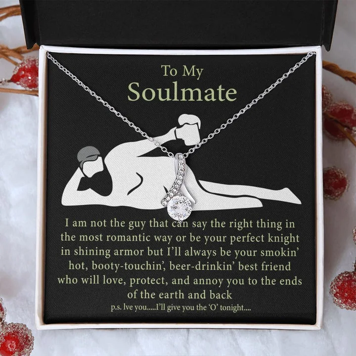 To My Soulmate Alluring Necklace Best Friends Alluring Necklace