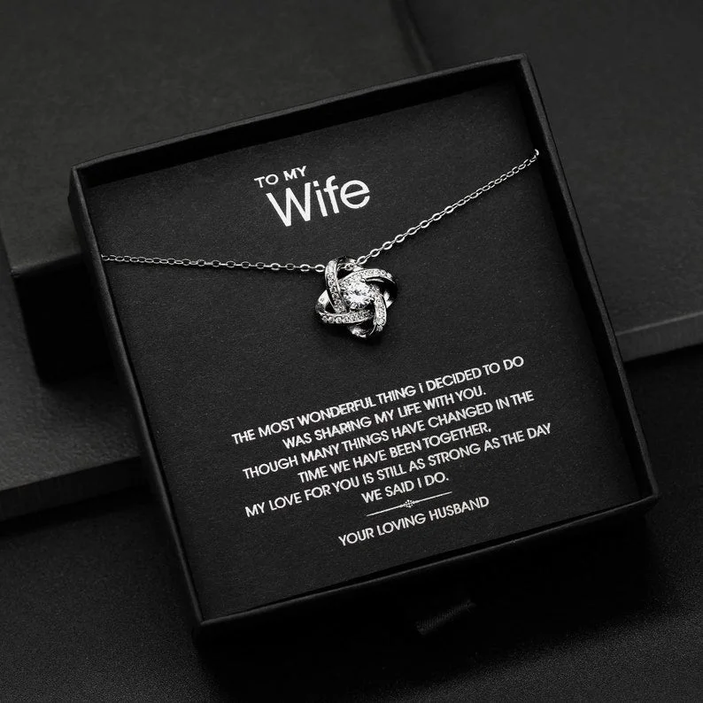 To My Wife Necklace From Husband Necklace Gift For Her Wife Birthday Mothers Day Anniversary Valentines Gift