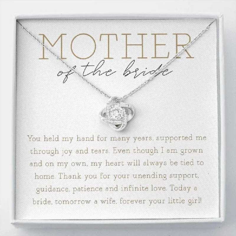 Wedding Necklace Gift Mom Necklace Mother Wedding Gift Mother of the Bride Necklace My Heart Will Always Be Tied To