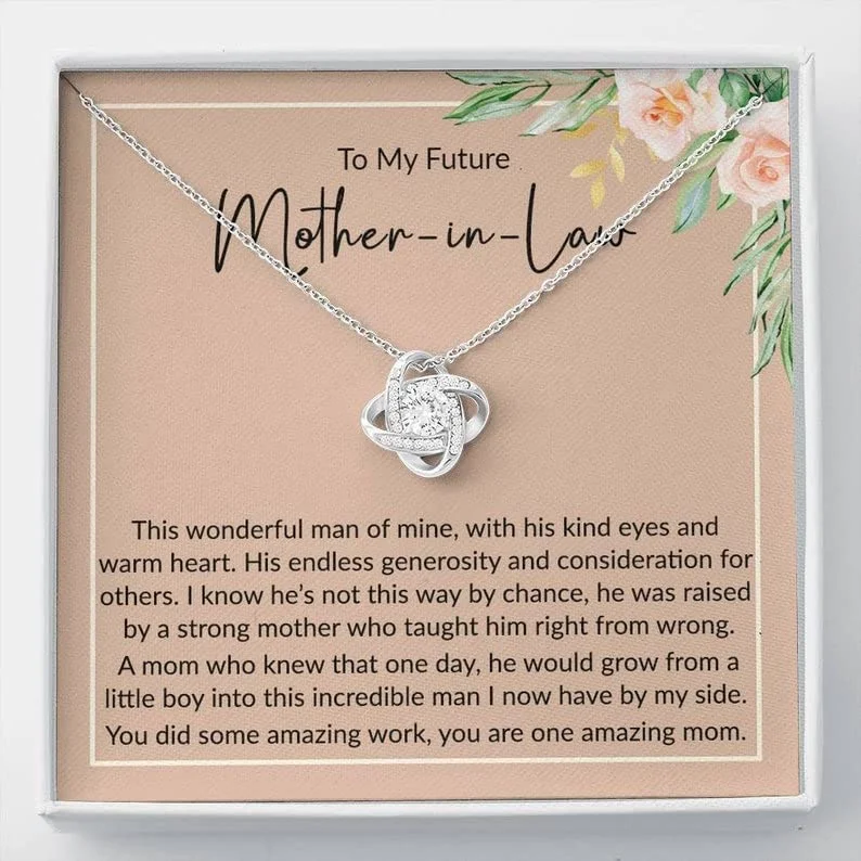 Wedding Necklace Gift Mother-in-law Necklace Future Mother In Law Gift from Son In Law Birthday Necklace for