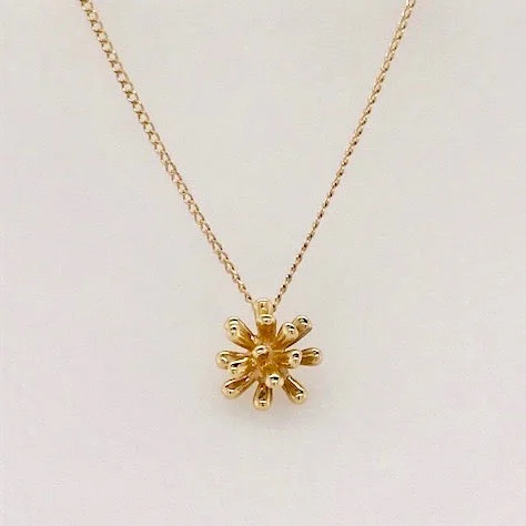 14k Gold Mini Fireworks Pendant