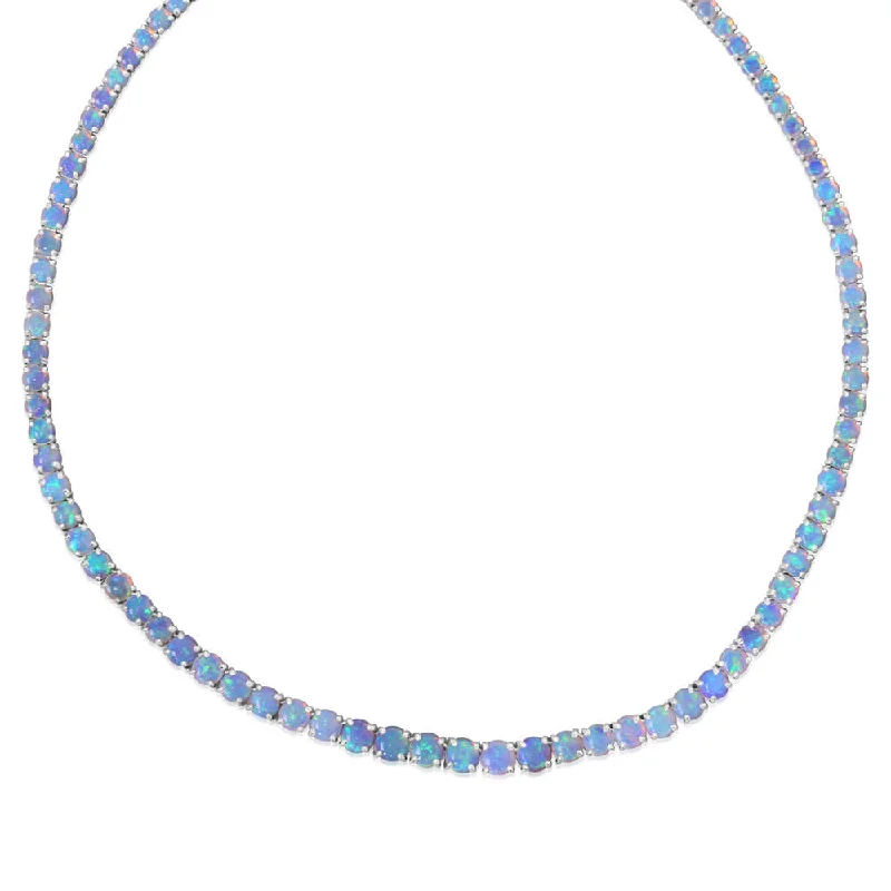 18K Yellow Gold Australian Opal Neckpiece