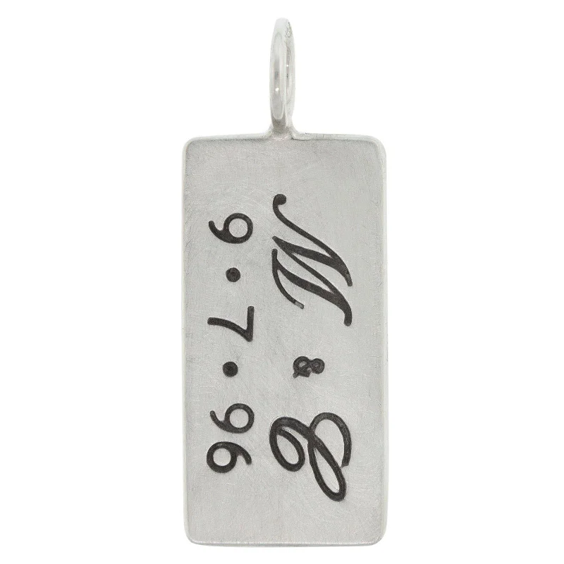 Double Initial and Date ID Tag