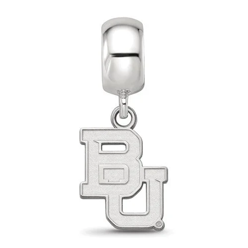 Sterling Silver Baylor University Small 'BU' Dangle Bead Charm