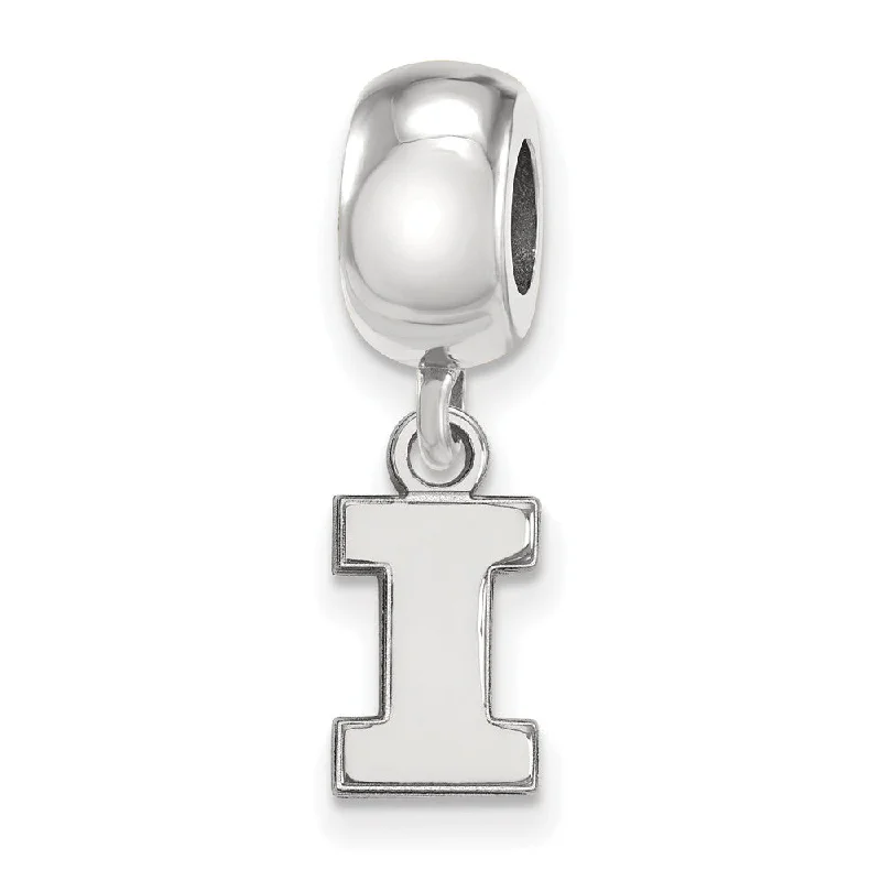 Sterling Silver University of Illinois XS Dangle Bead Charm