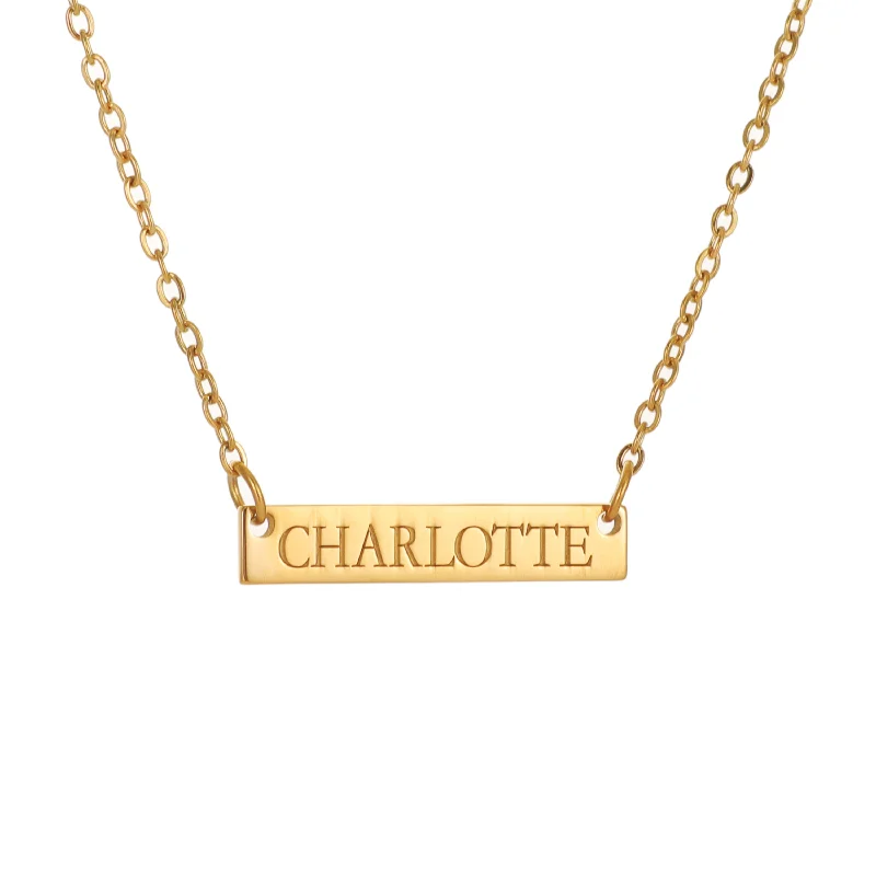 Custom Nameplate Necklace