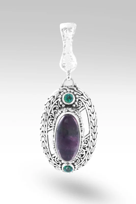 Resilience Pendant™ in Rainbow Fluorite