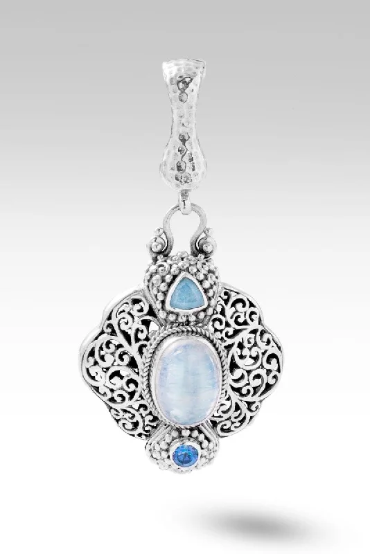 Serve with Humility Pendant II™ in Rainbow Moonstone