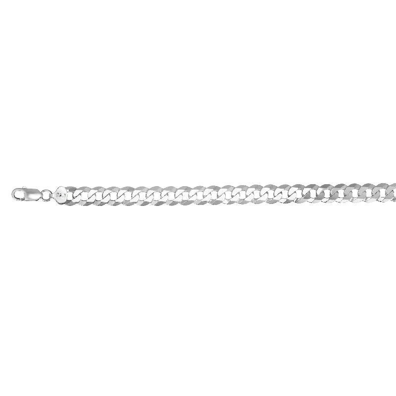 Silver 10.2mm Comfort Curb Chain