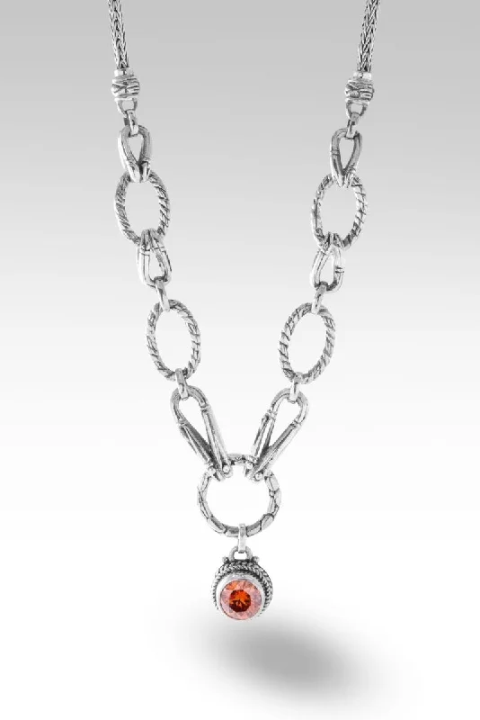 Steadfast and Resilient Necklace™ in Bali Sunrise™ Mystic Moissanite