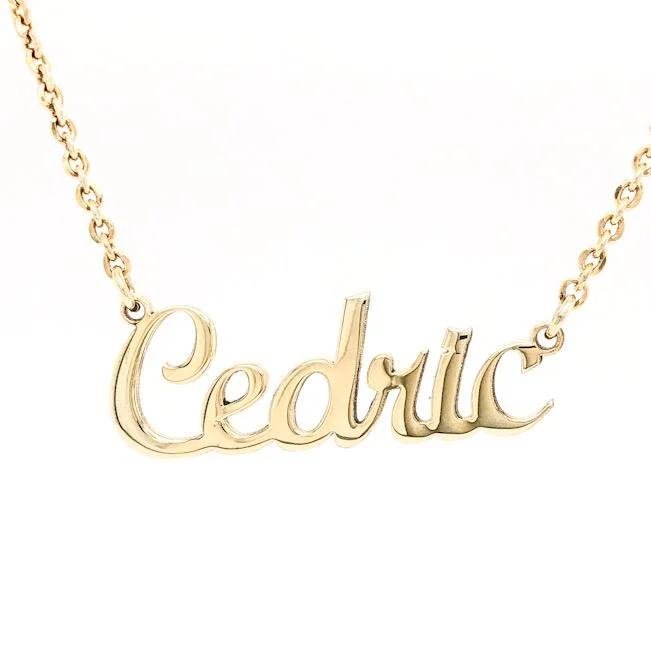 YGP Sterling Script Name Necklace