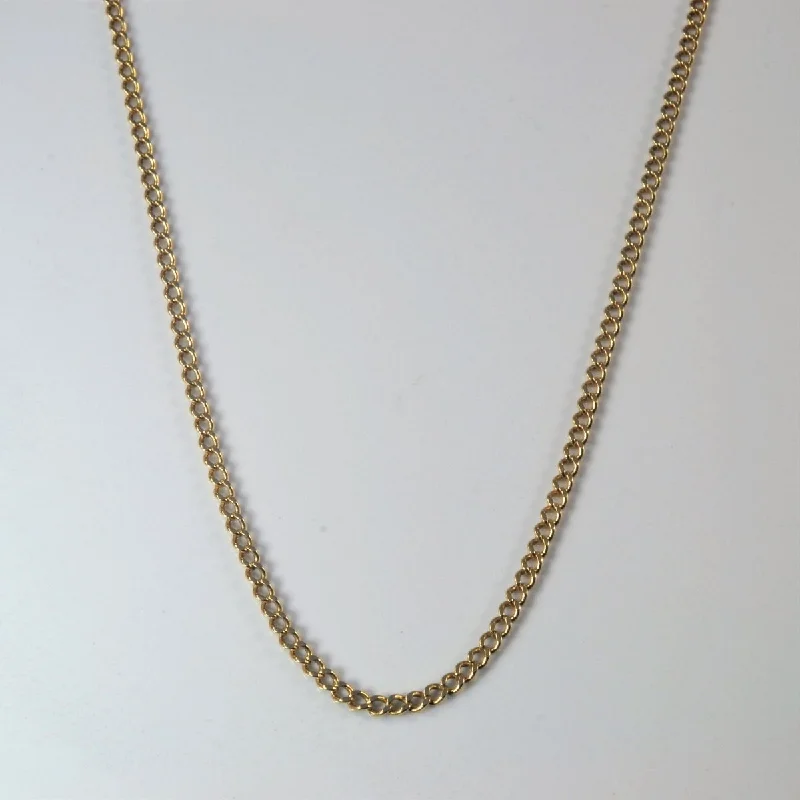 10k Yellow Gold Curb Chain | 24" |