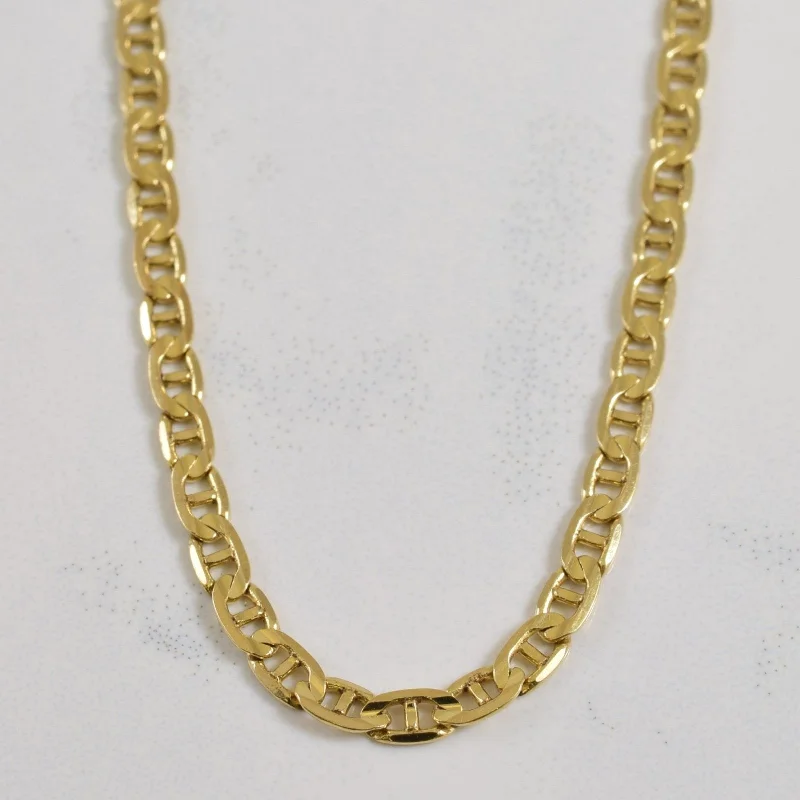 10k Yellow Gold Anchor Chain | 20" |