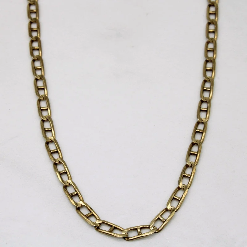 10k Yellow Gold Anchor Link Chain | 21" |