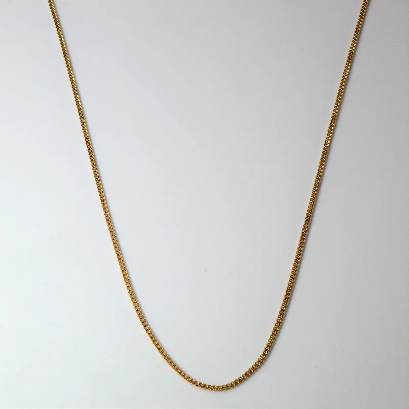 10k Yellow Gold Curb Chain | 18"|