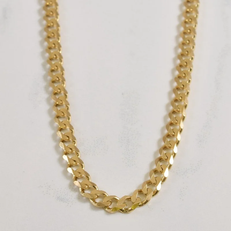 10k Yellow Gold Cuban Chain | 18" |