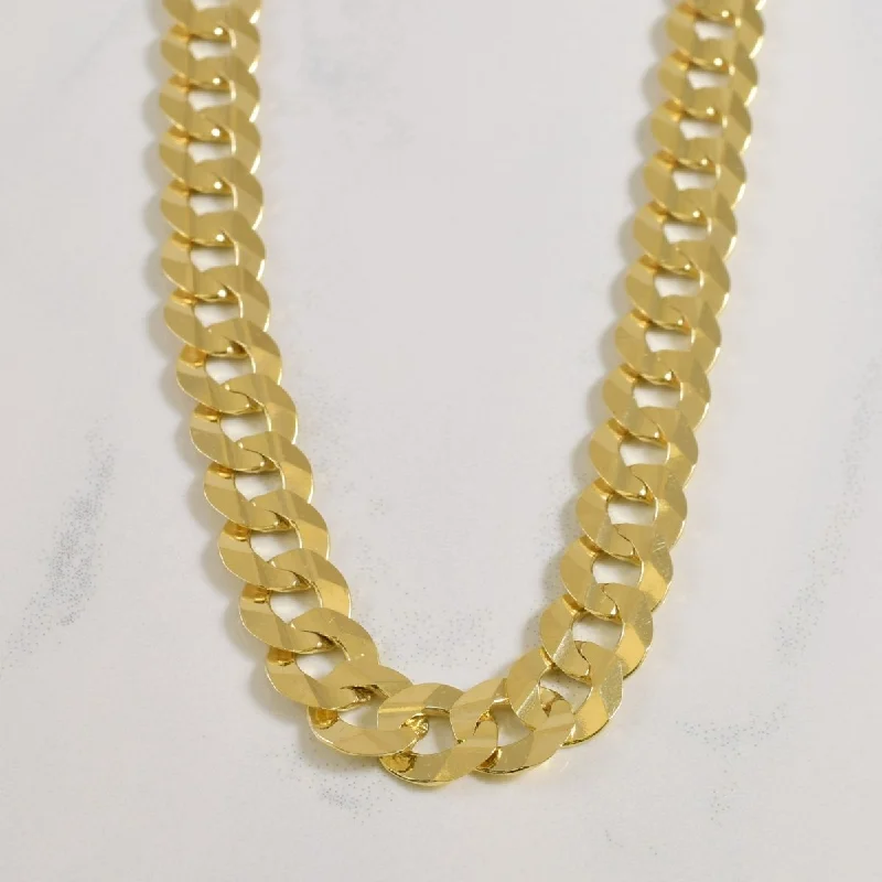 Italian 10k Yellow Gold Cuban Chain | 26" |