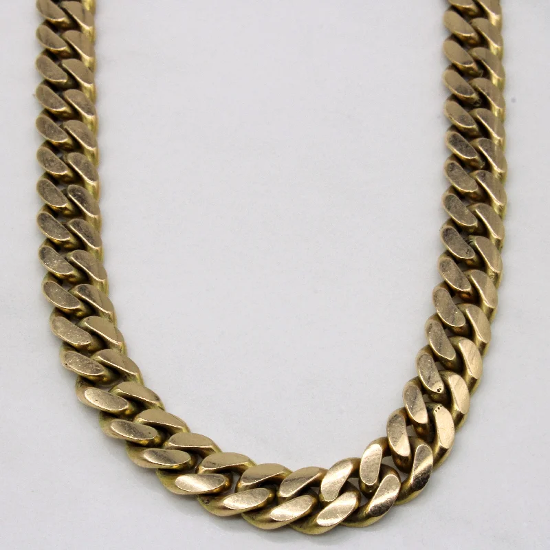 10k Yellow Gold Cuban Link Chain | 22" |