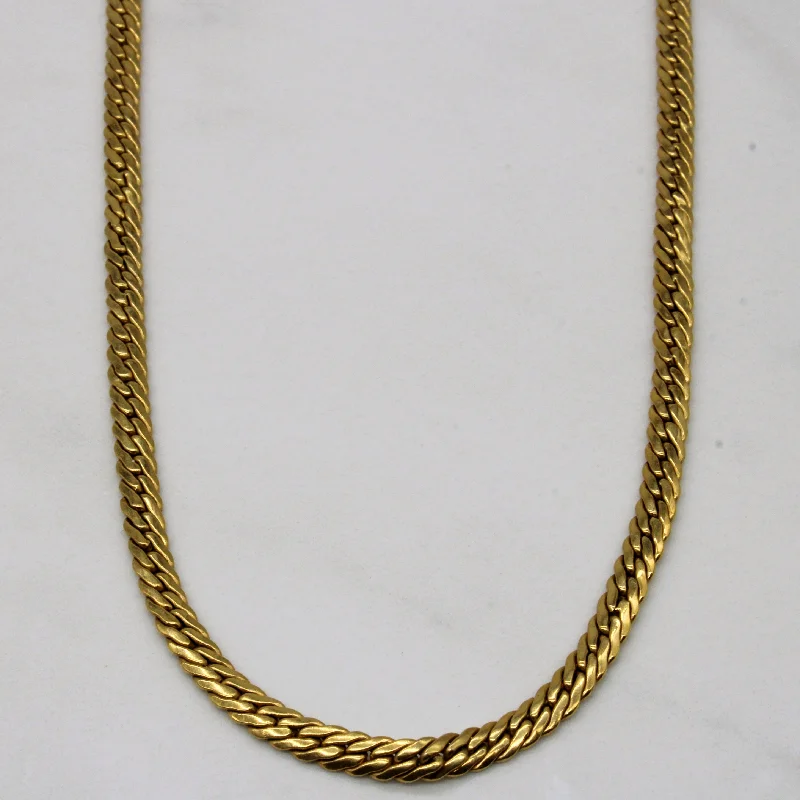 10k Yellow Gold Cuban Link Chain | 18" |