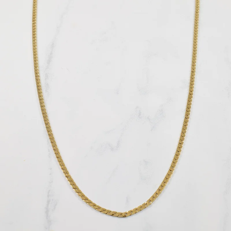 10k Yellow Gold Curb Chain | 22" |