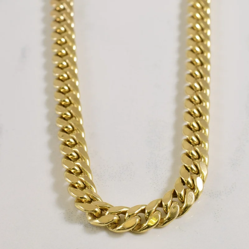 10k Yellow Gold Curb Chain | 28" |