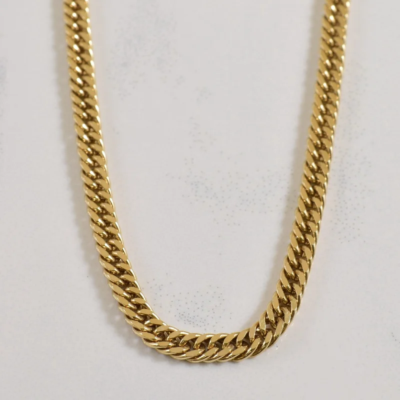 10k Yellow Gold Curb Chain | 20" |