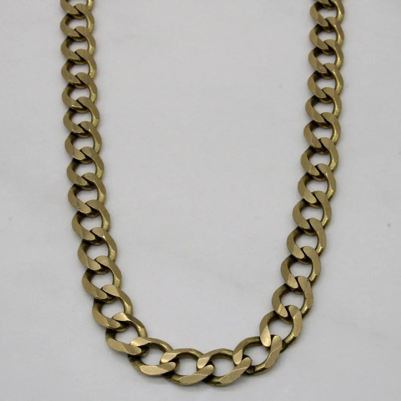 10k Yellow Gold Curb Link Chain | 22" |