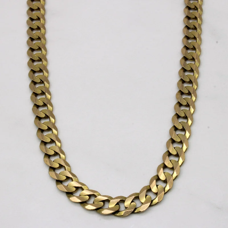 10k Yellow Gold Curb Link Chain | 26" |