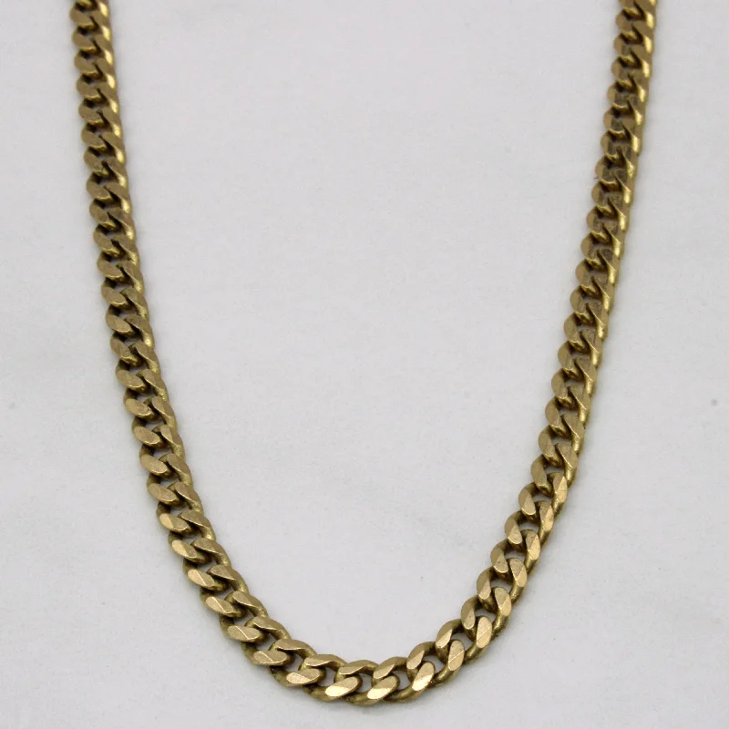 10k Yellow Gold Curb Link Chain | 22" |