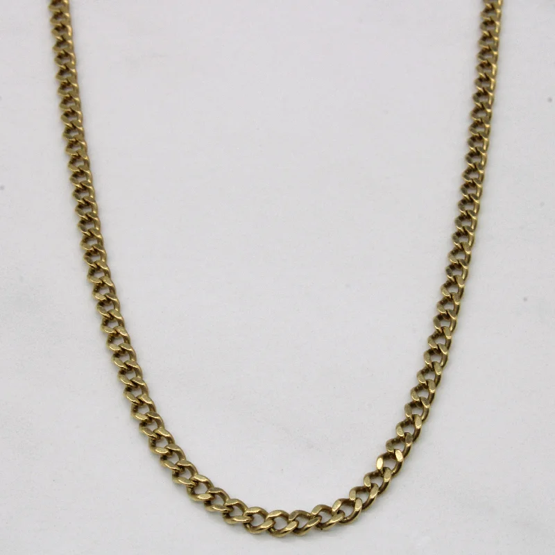 10k Yellow Gold Curb Link Chain | 23" |