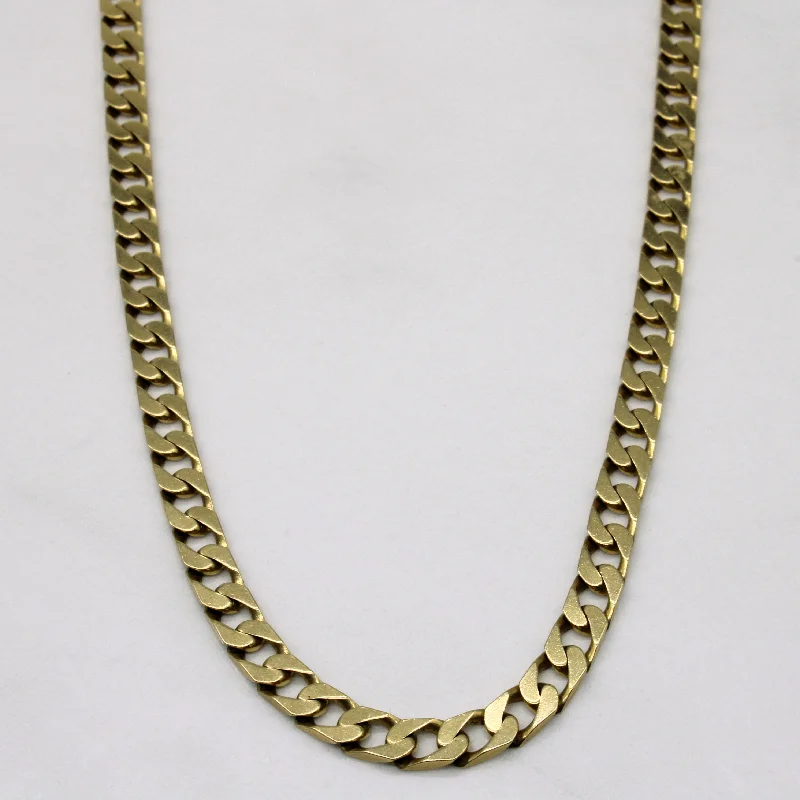 10k Yellow Gold Curb Link Chain | 22" |